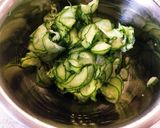 簡単♡きゅうりとさば缶で冷や汁風そうめん作り方2写真
