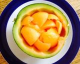 メロンを豪華に見せつけて^_^作り方3写真