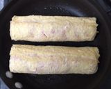 油揚げのひき肉ロール作り方6写真