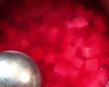 豆腐入り♪ヘルシーなピンクのスープ♡作り方3写真