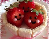 赤ちゃんバースデー♡可愛いイチゴのケーキ作り方11写真