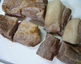 半熟卵と・・・、豚の角煮。作り方7写真