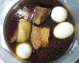 半熟卵と・・・、豚の角煮。作り方9写真
