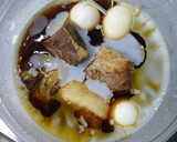 半熟卵と・・・、豚の角煮。作り方10写真