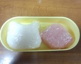 ジバニャンとフクリュウ弁当 妖怪ウォッチ作り方4写真