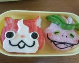 ジバニャンとフクリュウ弁当 妖怪ウォッチ作り方18写真