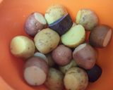 つぶさないポテトサラダ　ビーガン作り方1写真