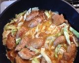 カツ玉風豚玉丼！作り方7写真