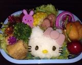 キティ♡キャラ弁♡作り方2写真