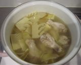 たけのこと鶏手羽元の煮物作り方4写真