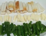 インゲンとチーズとちくわのゴマ和え作り方2写真