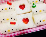 キティちゃんサンド(*^^*)作り方1写真