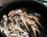 ごぼうとしいたけの味噌たまごとじ作り方3写真