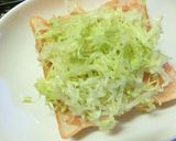 ベーコン×レタス　バジル風味和トースト作り方3写真