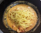 エビとフレッシュトマトのクリームパスタ作り方7写真