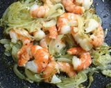 エビのトマト玉子ソーススパゲッティ作り方3写真