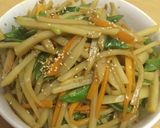 じゃがいもとモロッコ豆のきんぴら作り方4写真