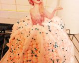 元祖!アナと雪の女王ケーキドールケーキ作り方10写真