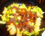 牛肉とキャベツの味噌ダレ炒め作り方4写真