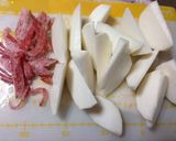 美味しい♪蕪のアンチョビ。ベーコン作り方1写真