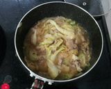 簡単　新玉ねぎと春キャベツの肉じゃが風作り方3写真