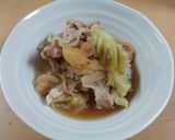 簡単　新玉ねぎと春キャベツの肉じゃが風作り方4写真