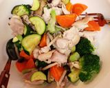 夏に！鳥肉と野菜のドレッシングかけ☆作り方6写真