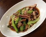 イカとちんげん菜のオイスター炒め☆作り方5写真