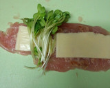 ささみの梅肉巻き♪(かいわれ大根)作り方5写真