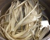 かんぴょう、胡瓜、ハムの酢の物作り方2写真