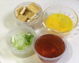 うまうま♫ 油あげの卵とじ作り方1写真