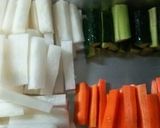 ３色野菜☆即席ピクルス作り方1写真
