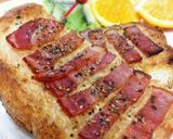 Pナッツバター蜂蜜ベーコン*トースト作り方4写真