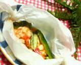 クックパー使用で☆エビチリ味でグラタン風作り方7写真