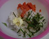 お弁当に☆たらこシソバター御飯♪作り方1写真