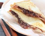 小倉餡チーズのスイーツトースト喫茶店の味作り方4写真