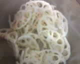 れんこんのきんぴら作り方1写真