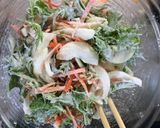 水菜のかき揚げ作り方3写真