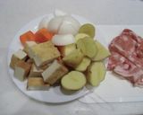 新じゃがと厚揚げのカレー煮作り方1写真