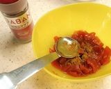 2分で完成！福神漬のカレー風味まぜ寿司作り方1写真