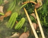 簡単中華＊ほうれん草のベーコン炒め＊作り方5写真