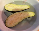 自家製鶏みそで茄子のチーズボートおつまみ作り方4写真