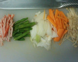 ヘルシー＊厚揚げの野菜あんかけ作り方1写真