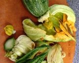 ズッキーニの花の肉詰め作り方1写真