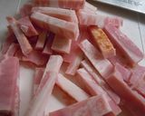 ベーコンと根菜の塩麹炒め作り方1写真