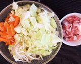 野菜たっぷりソース焼きそば作り方1写真