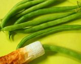 ポリポリ～♪インゲン突っ込みちくわ作り方1写真