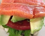 3食うどんで アボカドサーモンバーガー♪作り方7写真