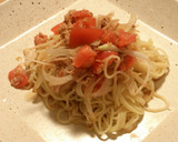 新玉ねぎが旨い！トマトとツナの冷やし中華作り方4写真