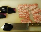 20分簡単　なすの肉挟みと揚げ出し豆腐作り方7写真